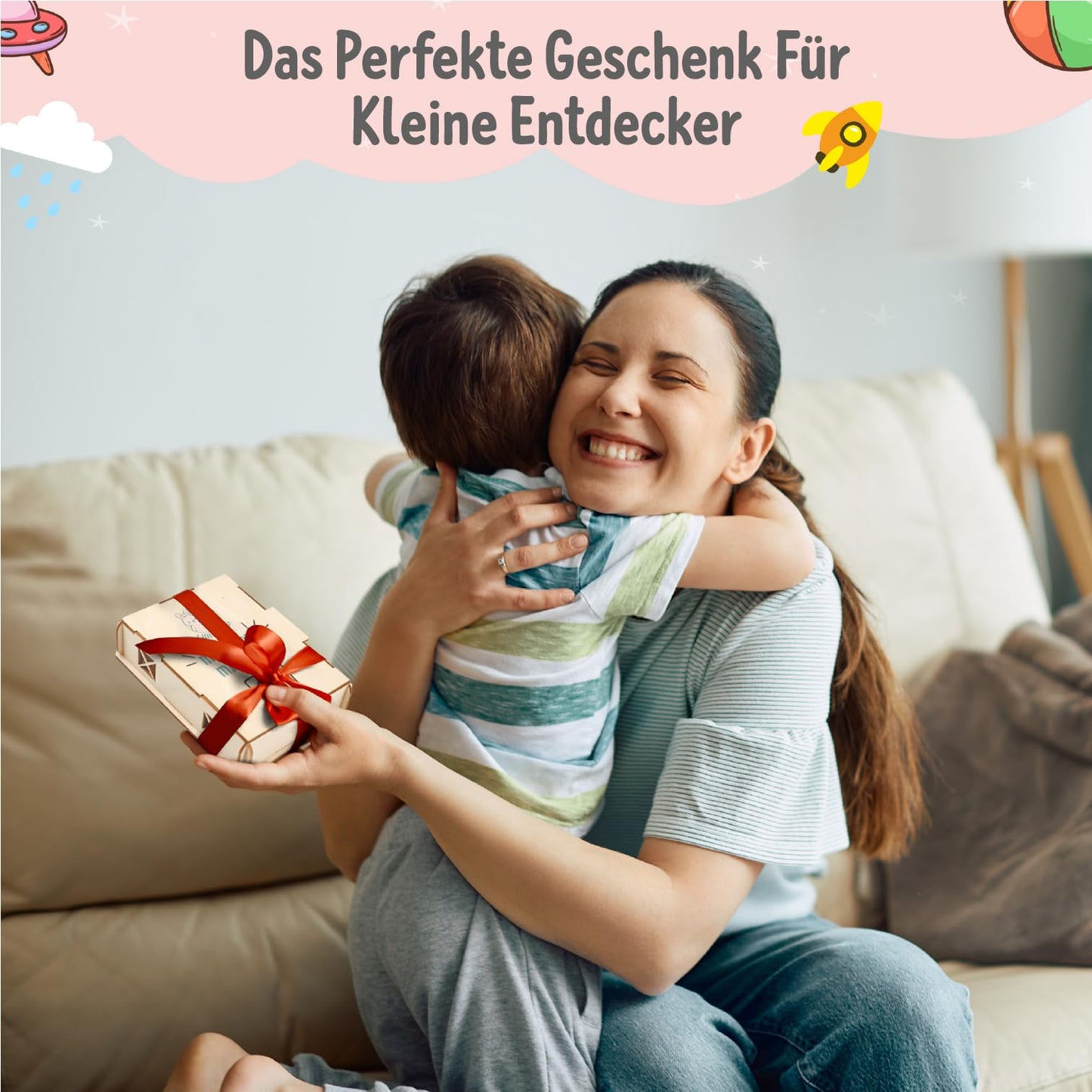 Lilli&Luki® Montessori Memo-Spiel aus Holz – 20 Tierkarten, Lern- & Gedächtnisspielzeug für Kinder ab 2 Jahren