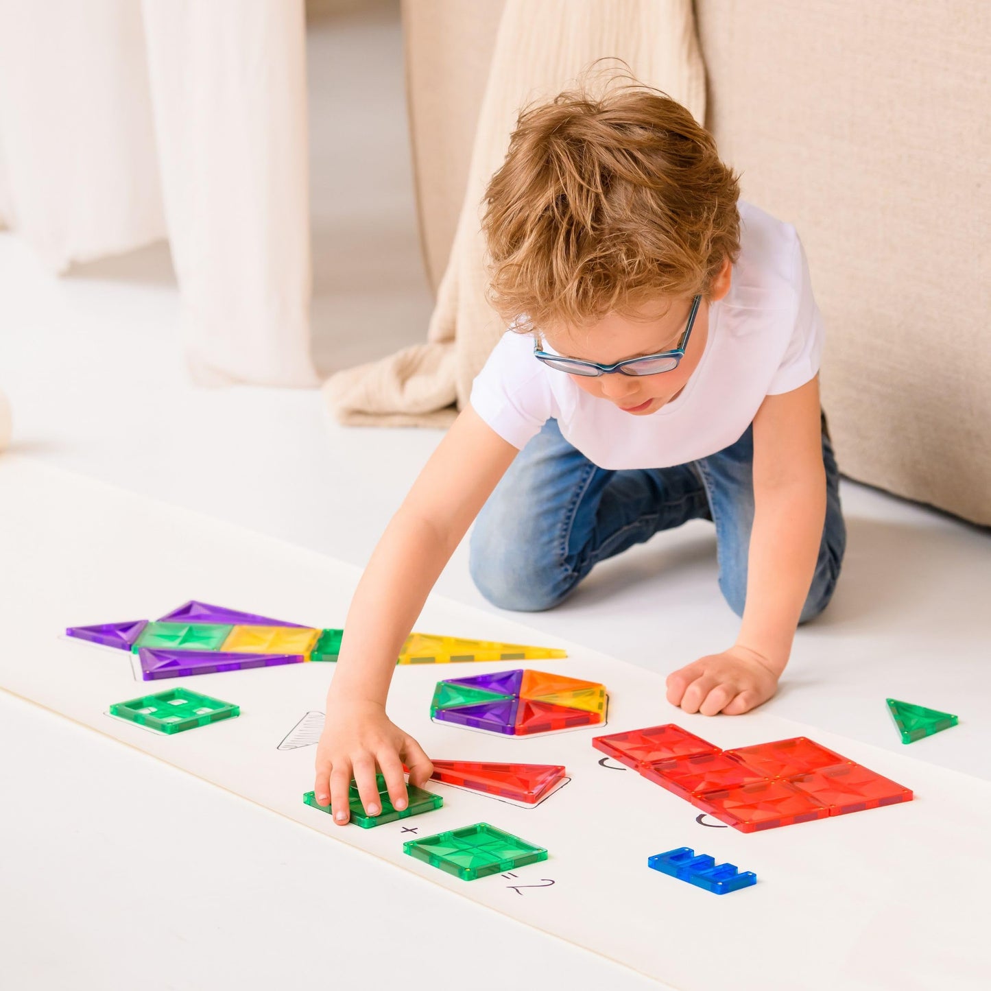 Coblo Classic XL 100-teilig - Magnetisches Spielzeug - Montessori-inspiriertes Baukastensystem - Ideal für Klassenraum und Zuhause - Für Kinder von 3 bis 12 Jahren